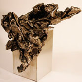 DEHYDRATED I. Inox steel, aluminium and wood. 40x20x15 cm. 2008