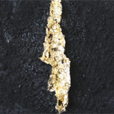 Katara 4. Mixt on canvas. Gold leaf. 25x122cm. 2013.